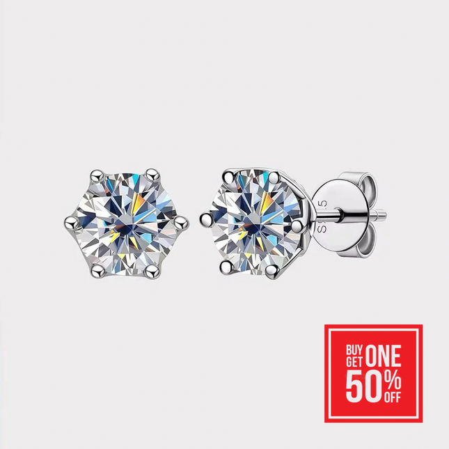 Moissanite Stud Earrings