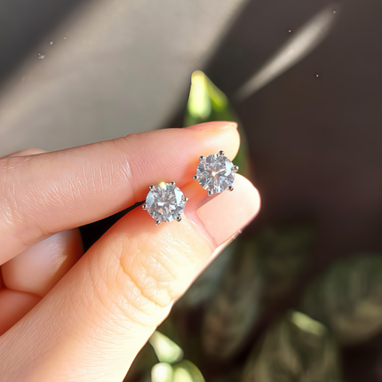 Moissanite Stud Earrings