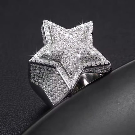 Star Moissanite Ring