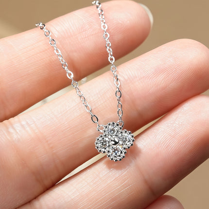Moissanite Clover Necklace