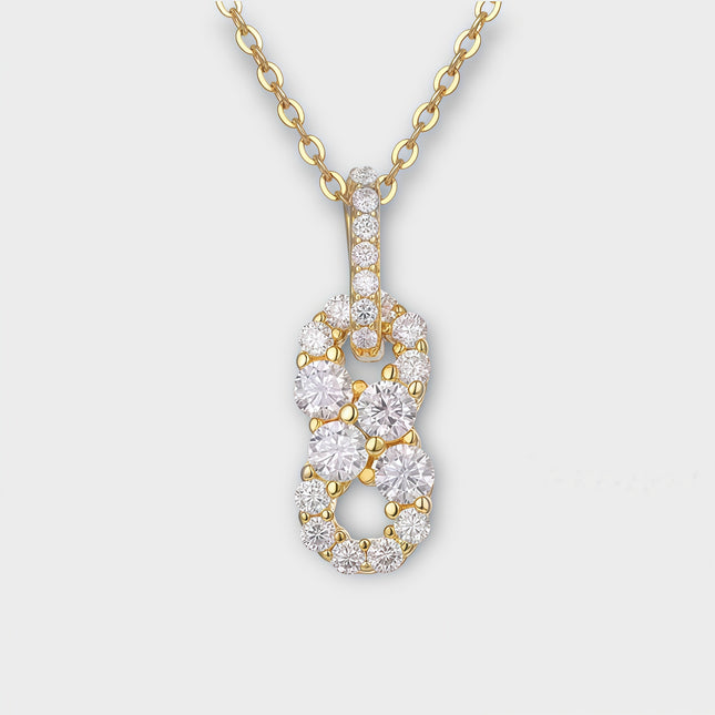 Moissanite Infinity Necklace