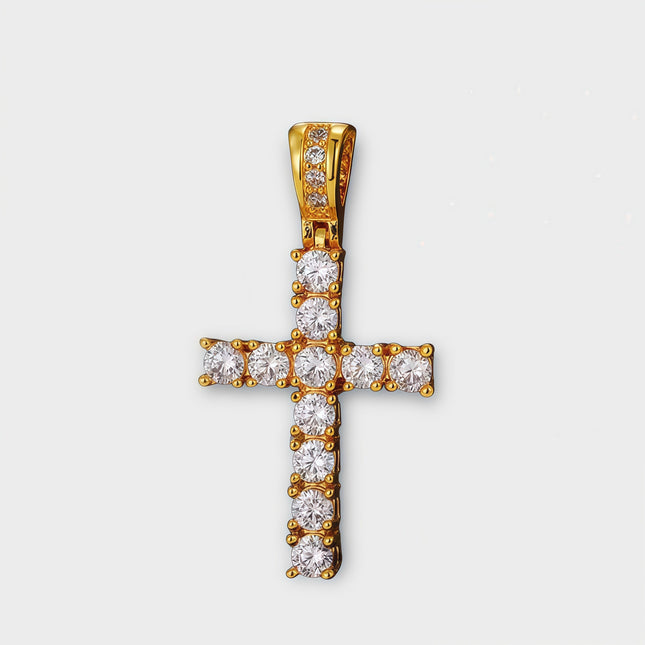 Moissanite Cross Necklace