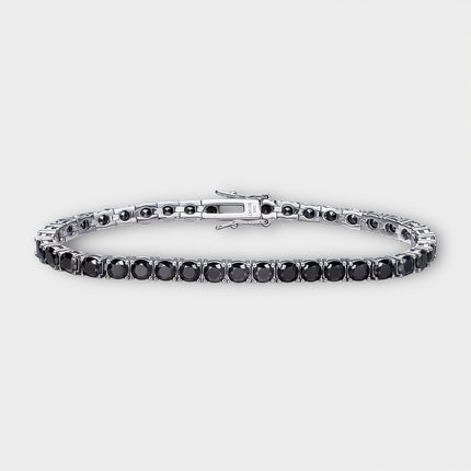 Black Moissanite Tennis Chain