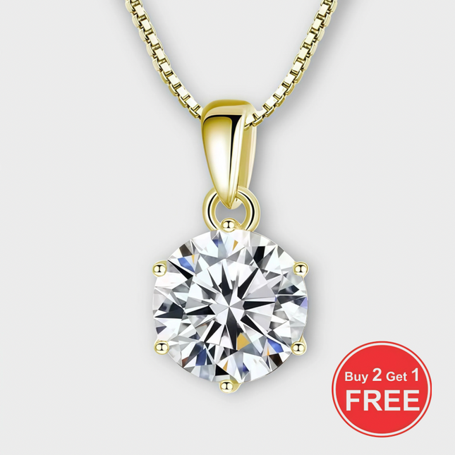 Moissanite Stud Necklace