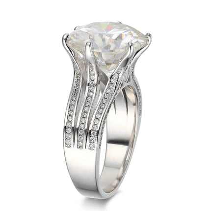 10 CT Moissanite Ring