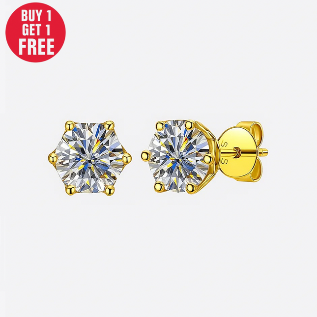 Moissanite Stud Earrings