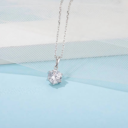 Moissanite Stud Necklace