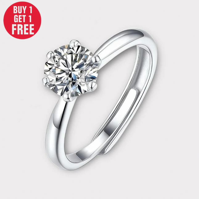 Moissanite Stud Rings