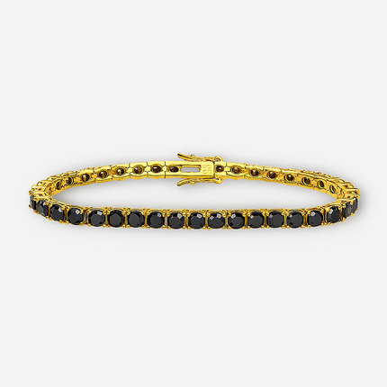 Black Moissanite Tennis Chain