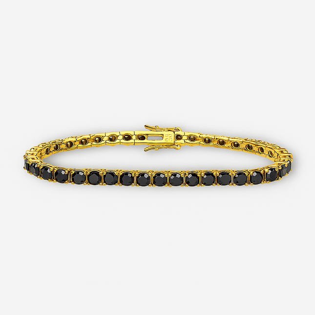 Black Moissanite Tennis Chain