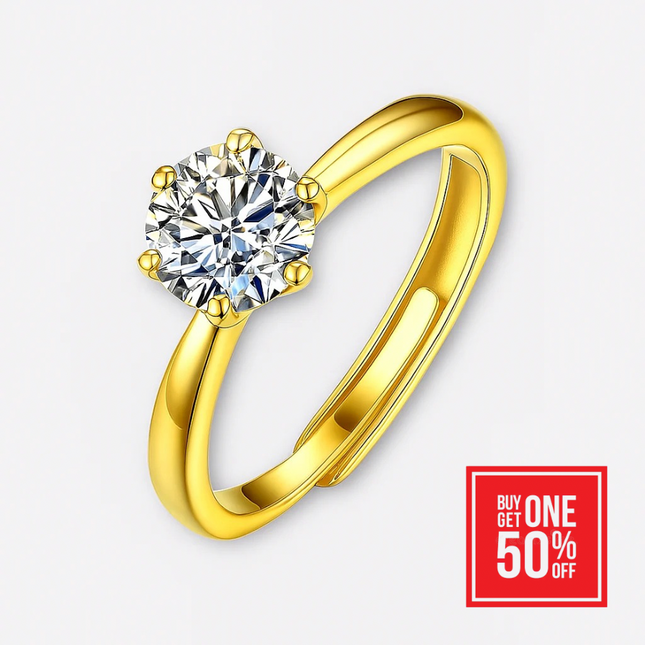 Moissanite Stud Rings