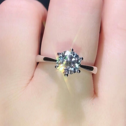 Moissanite Stud Rings