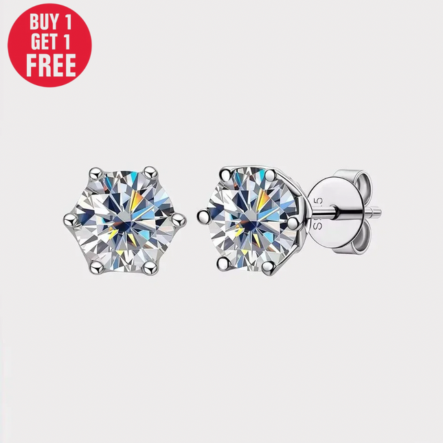 Moissanite Stud Earrings