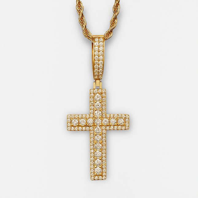 Moissanite Cross Necklace
