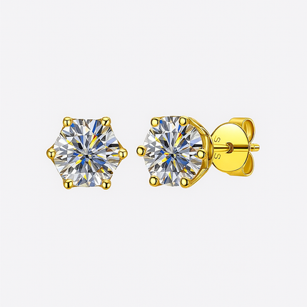 Moissanite Stud Earrings