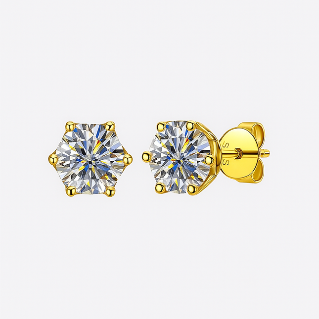 Moissanite Stud Earrings