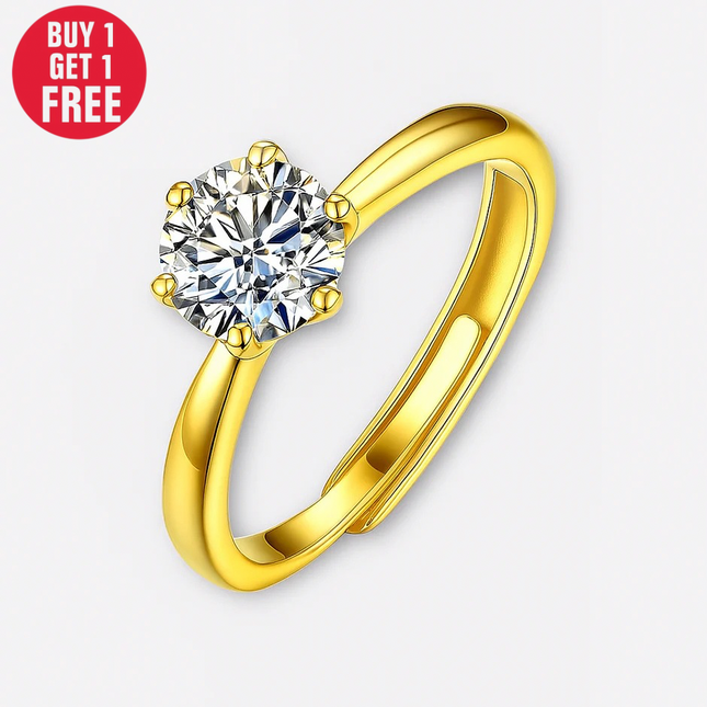 Moissanite Stud Rings